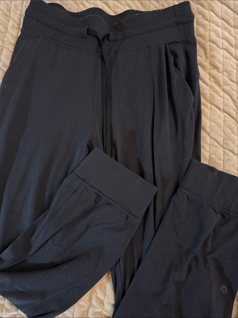 lululemon athletica Black Track Pants Joggers - Picture 1 of 3